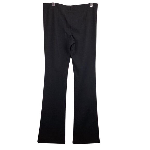 Theory Pants Size 6 Black Briella Craze Flare Trousers Stretch Pockets - Picture 4 of 9
